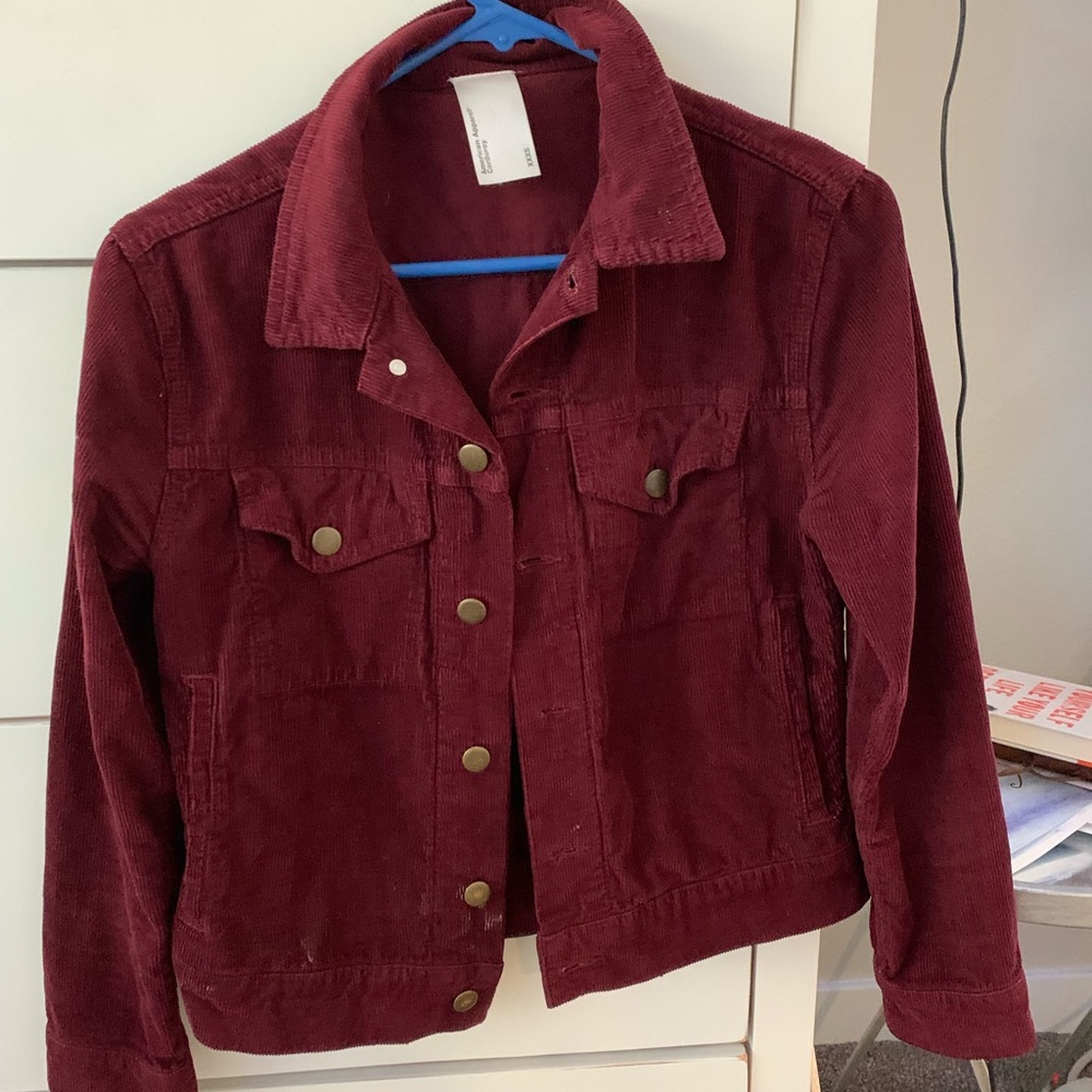 Maroon Corduroy Jacket